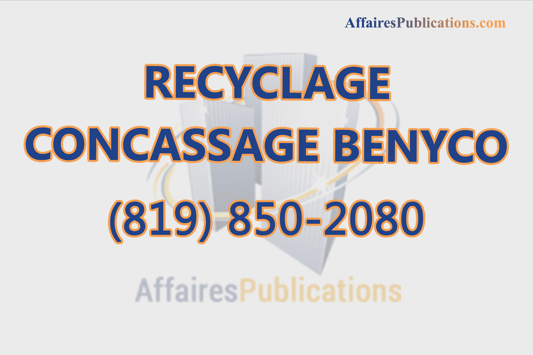 RECYCLAGE CONCASSAGE BENYCO