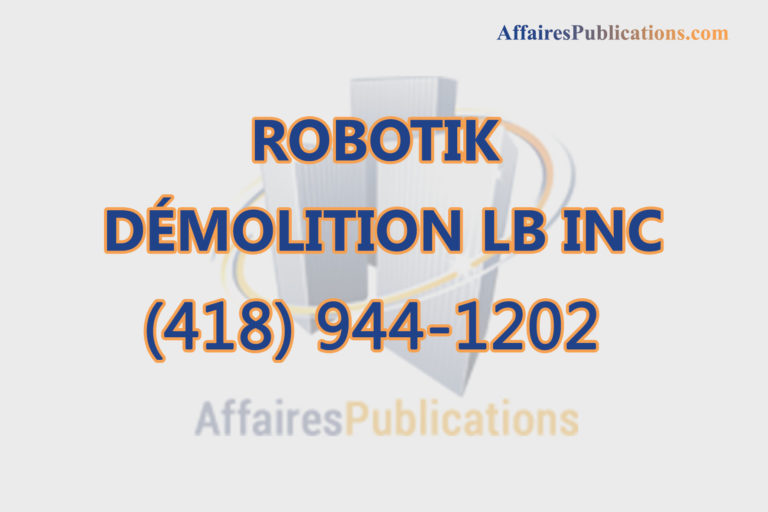 ROBOTIK DÉMOLITION LB INC