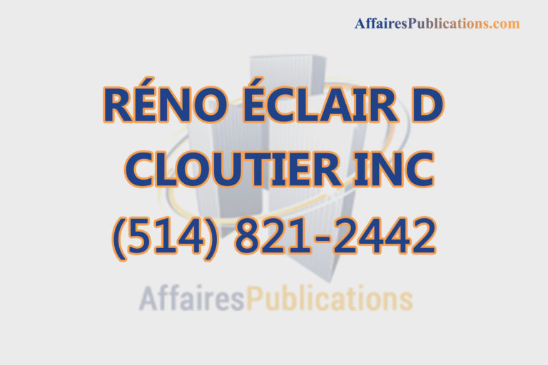 RÉNO ÉCLAIR D CLOUTIER INC