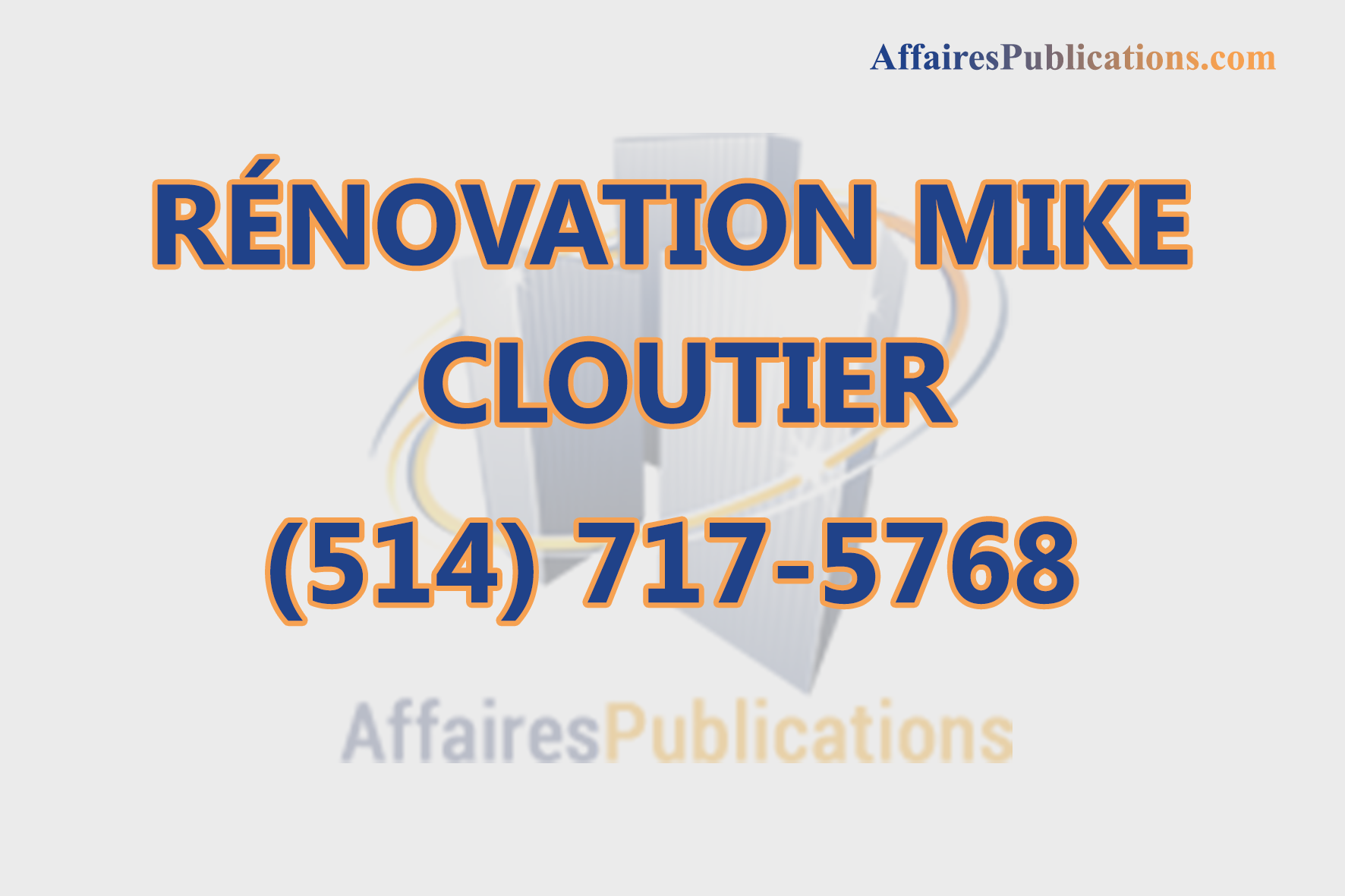 RÉNOVATION MIKE CLOUTIER