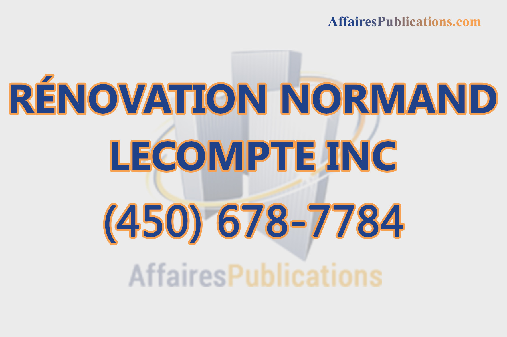 RÉNOVATION NORMAND LECOMPTE