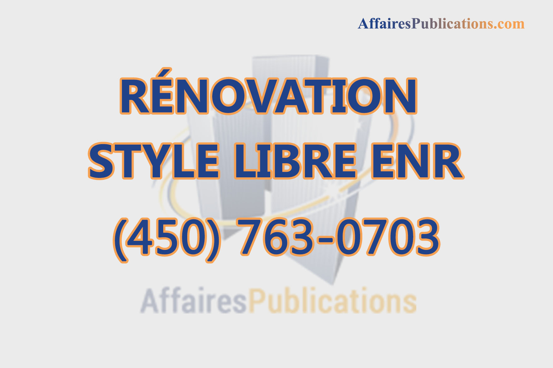 RÉNOVATION STYLE LIBRE ENR
