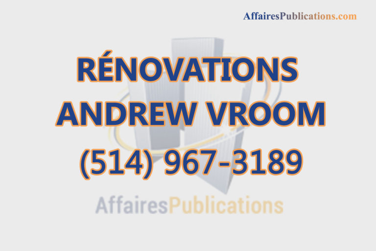 RÉNOVATIONS ANDREW VROOM