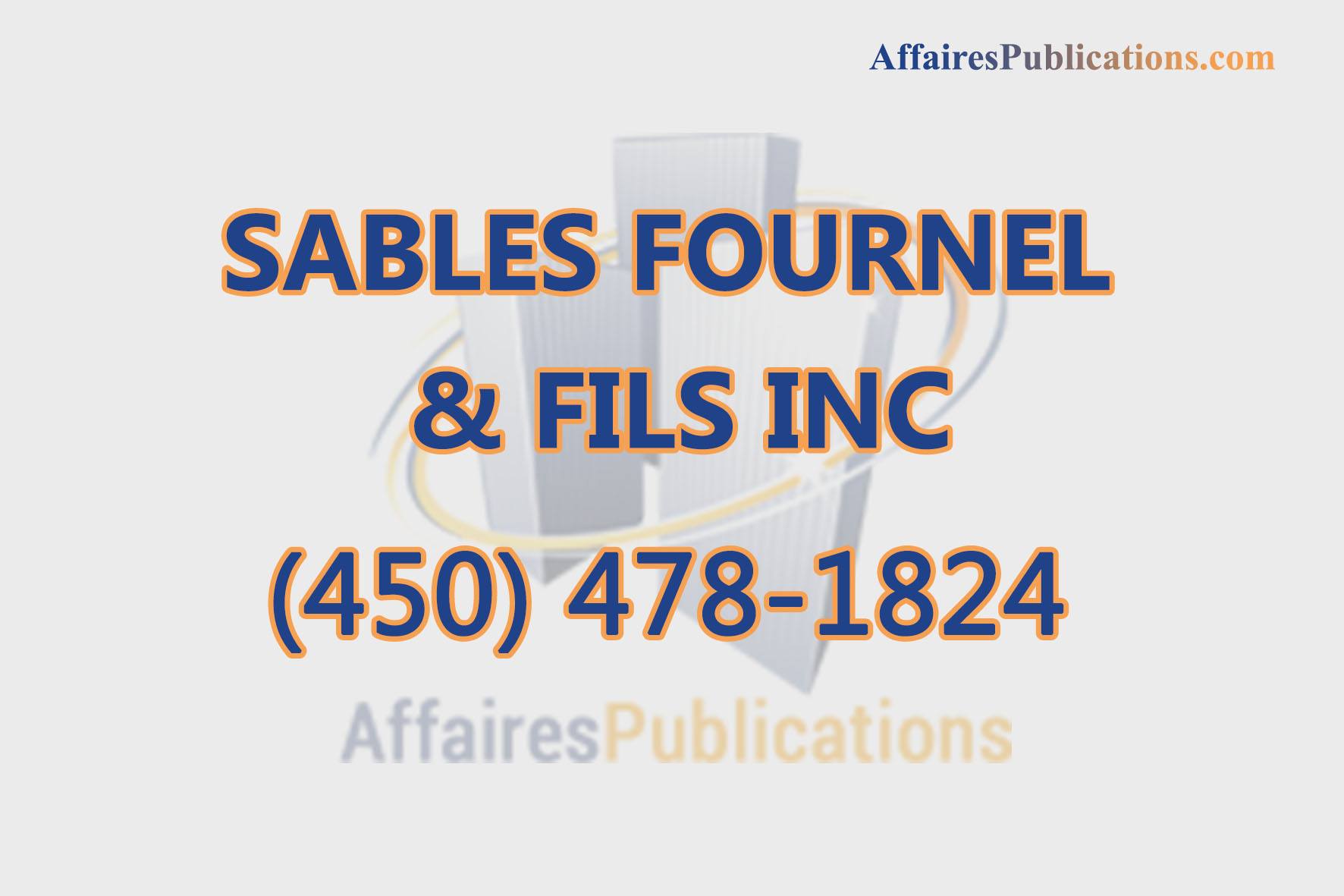 SABLES FOURNEL & FILS INC
