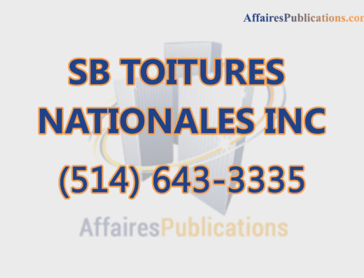 SB TOITURES NATIONALES INC