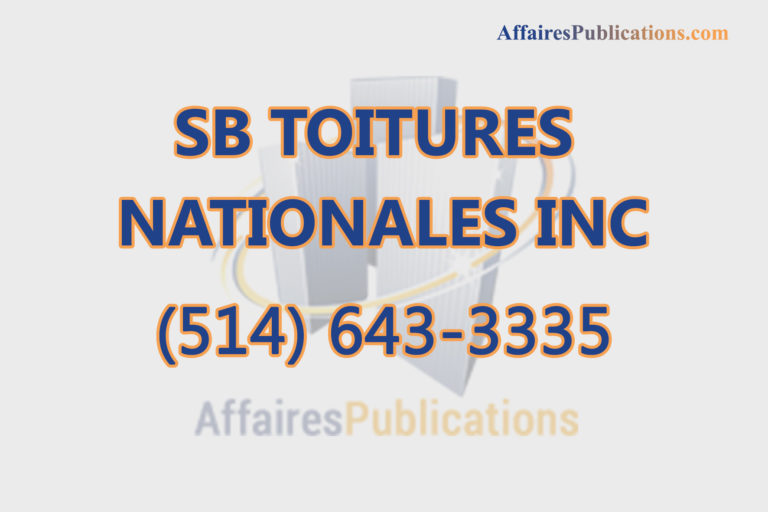 SB TOITURES NATIONALES INC