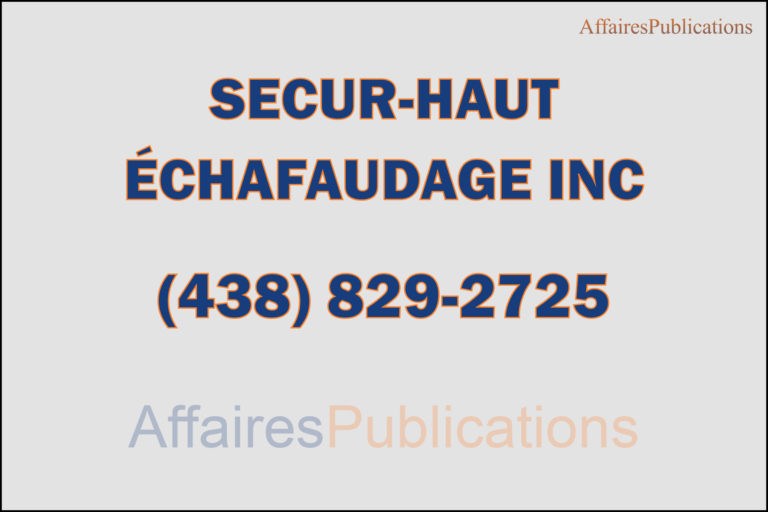 SECUR-HAUT ÉCHAFAUDAGE INC