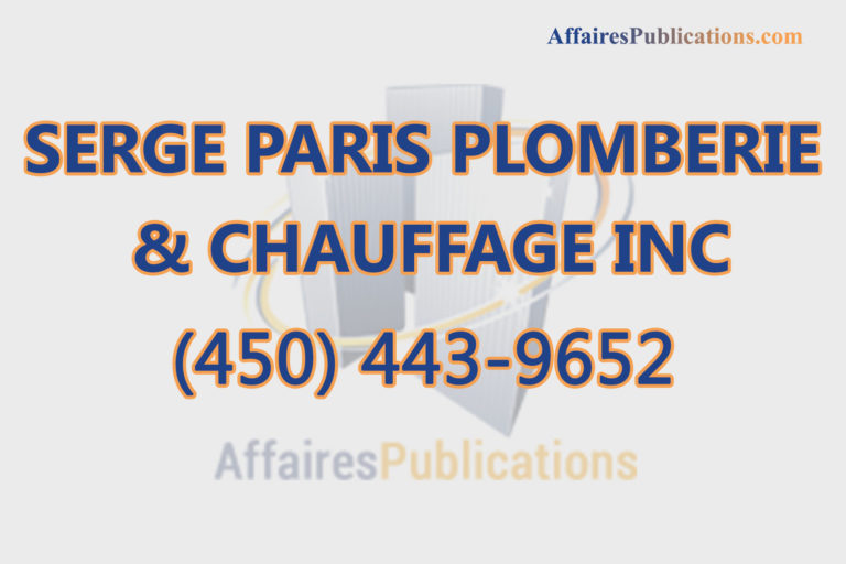 SERGE PARIS PLOMBERIE & CHAUFFAGE INC