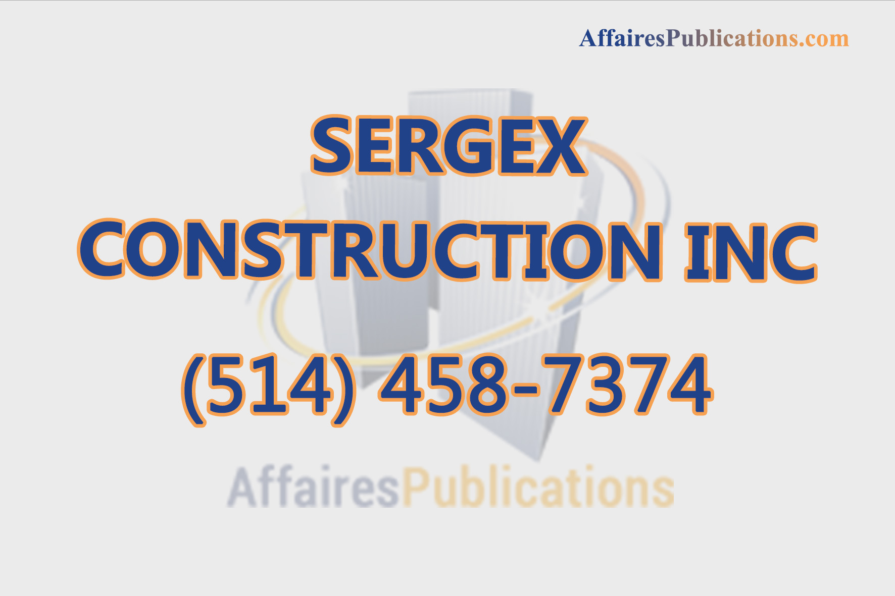 SERGEX CONSTRUCTION INC