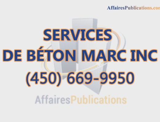 SERVICES DE BÉTON MARC INC