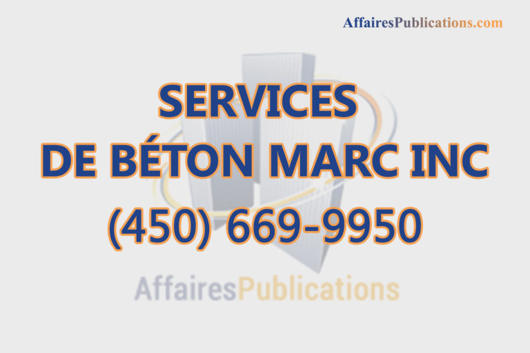 SERVICES DE BÉTON MARC INC
