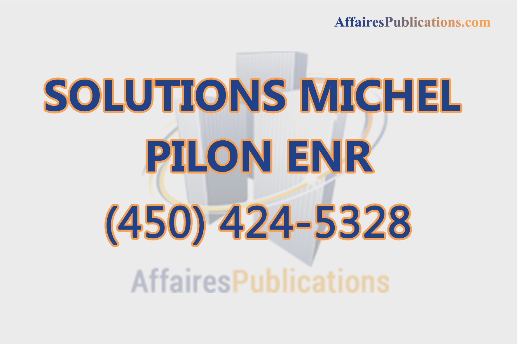 SOLUTIONS MICHEL PILON ENR