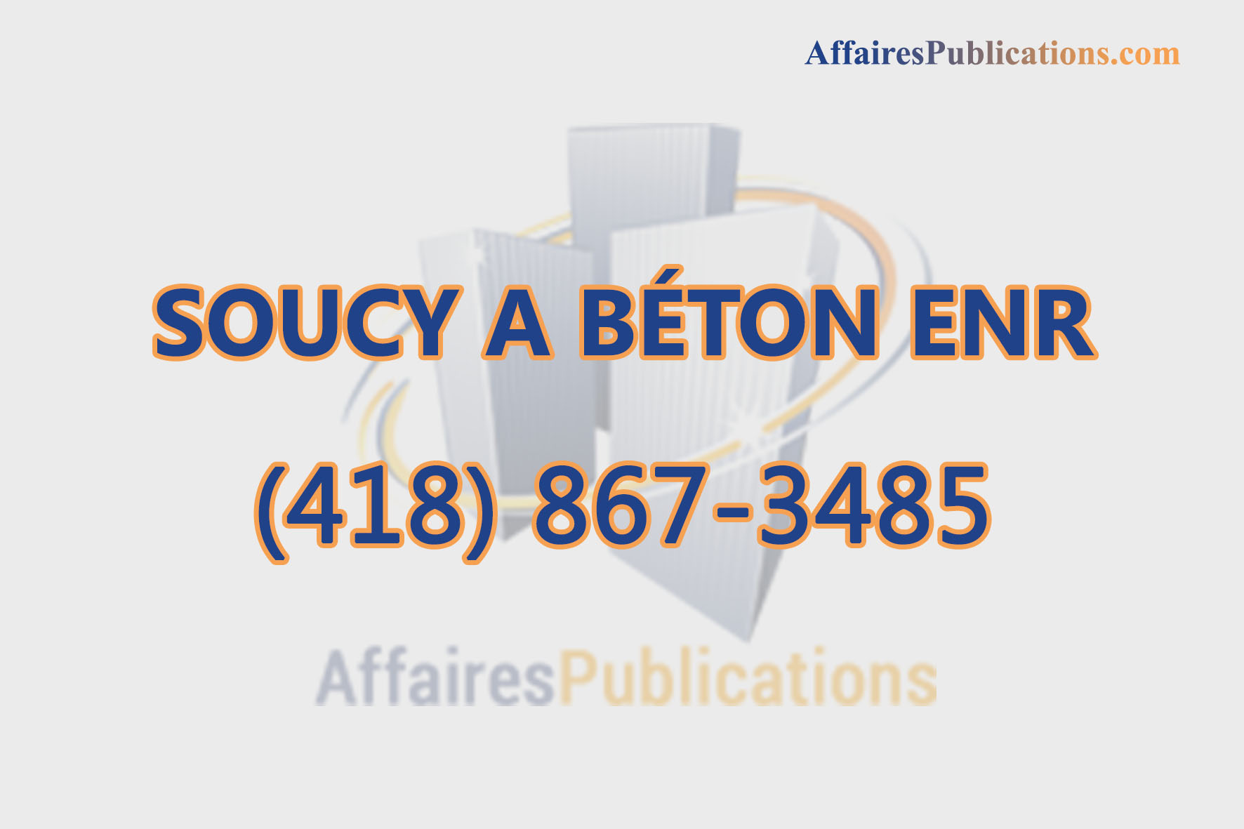 SOUCY A BÉTON ENR