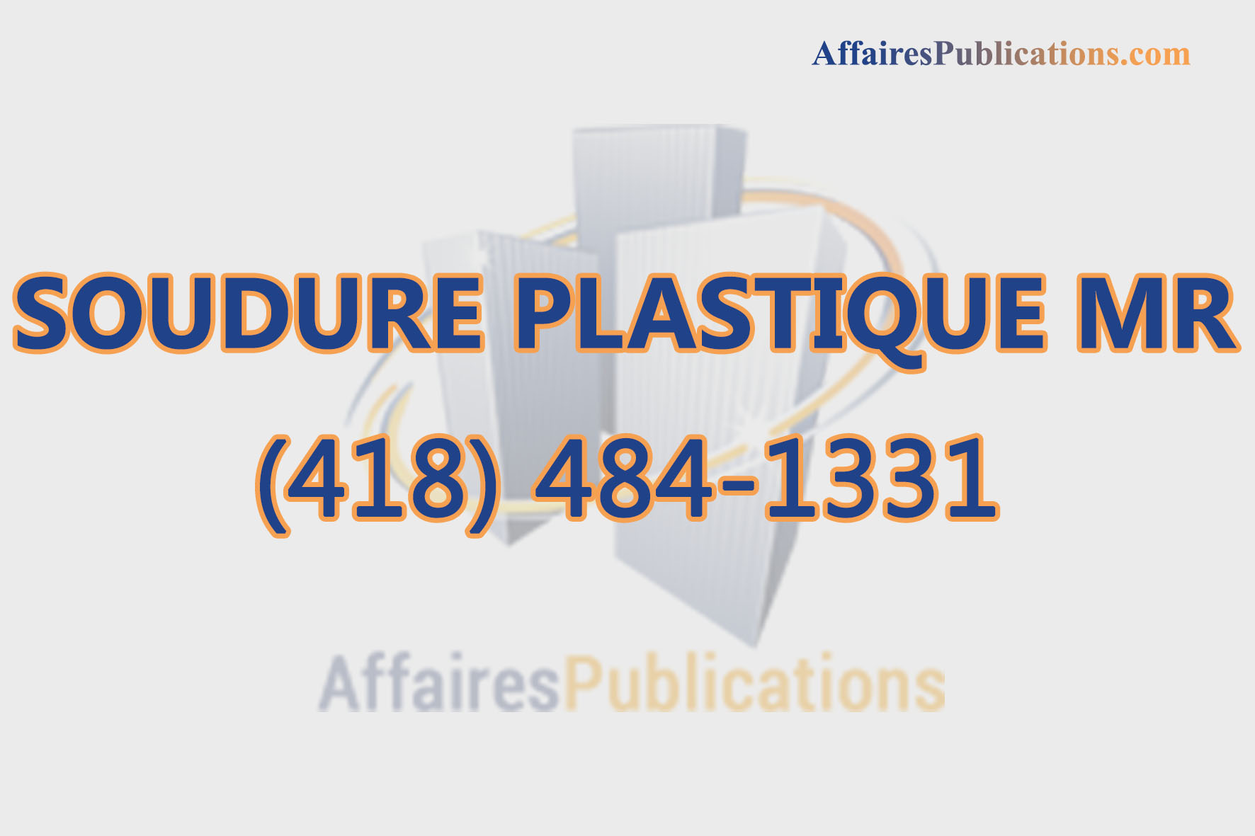 SOUDURE PLASTIQUE MR INC