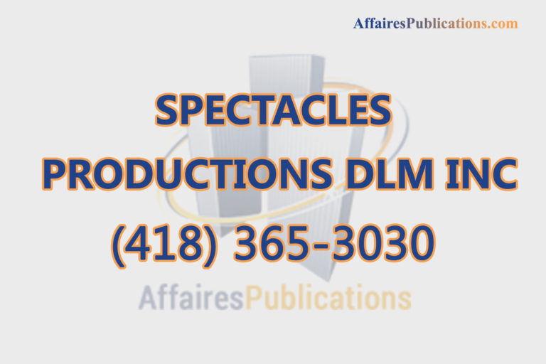 SPECTACLES PRODUCTIONS DLM