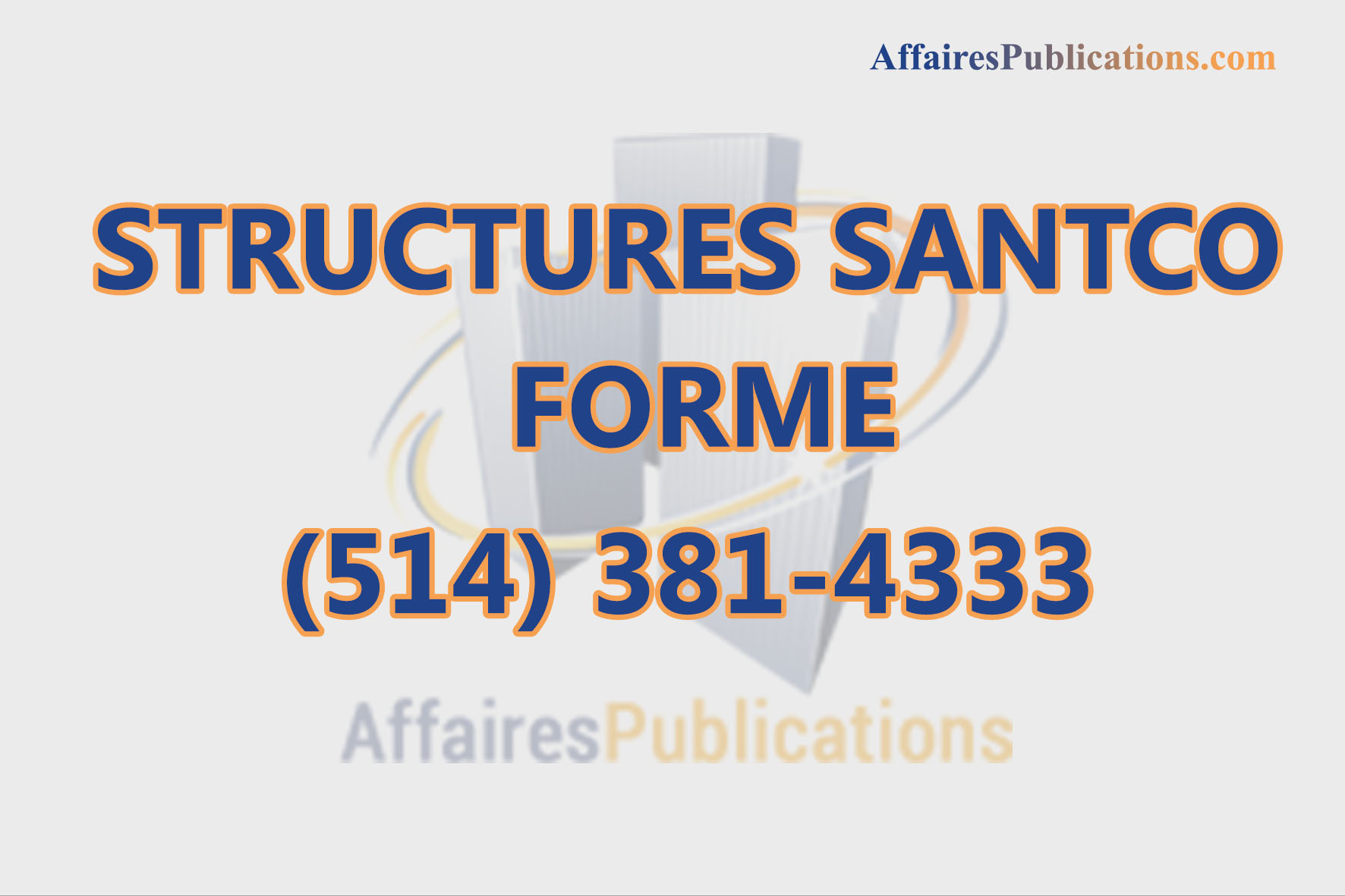 STRUCTURES SANTCO FORME