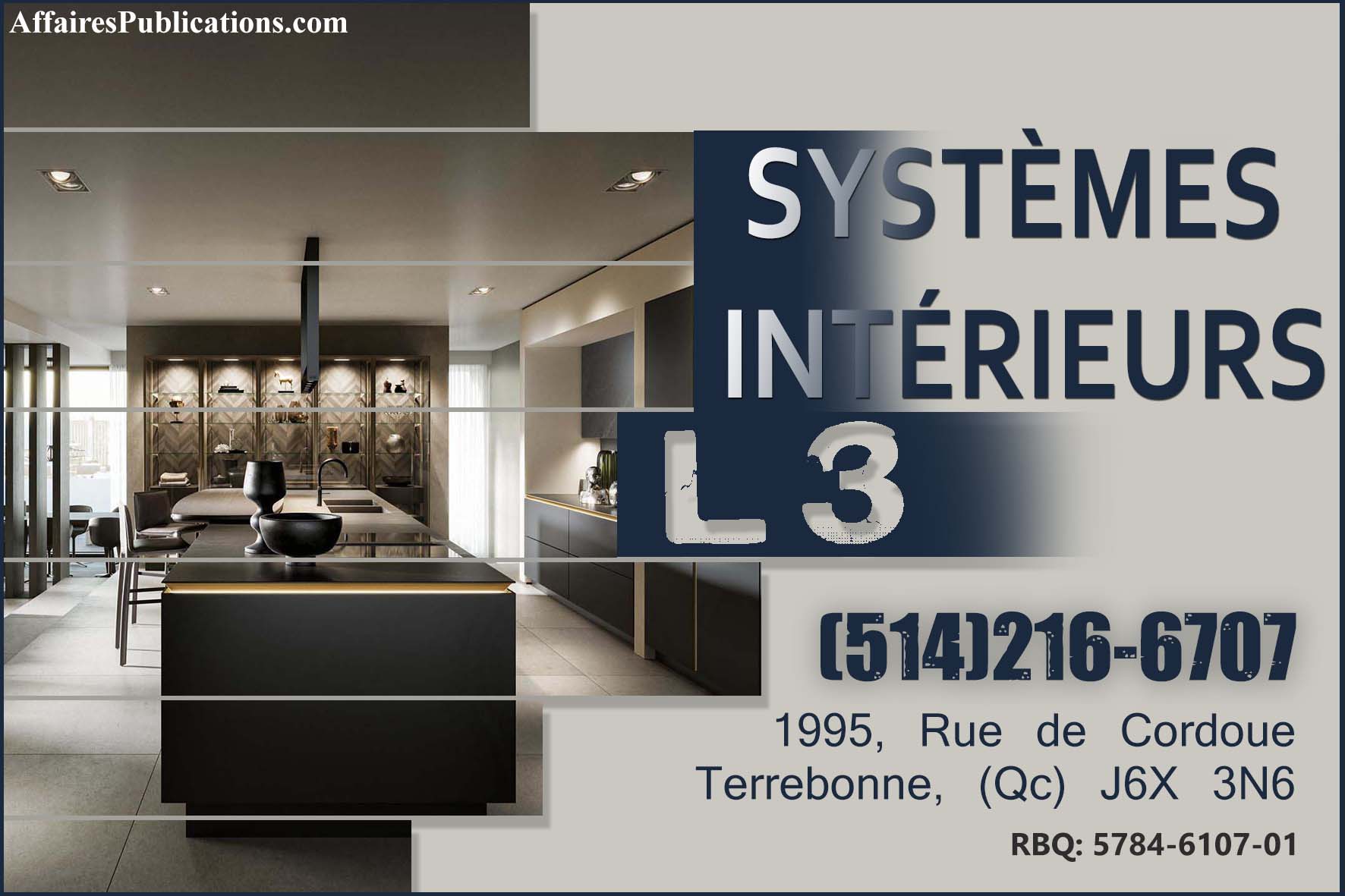 SYSTÈMES INTÉRIEURS L3 INC
