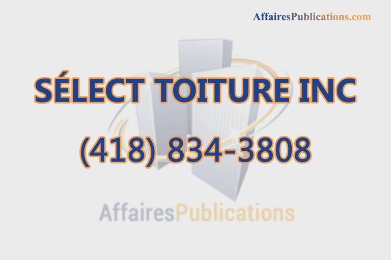 SÉLECT TOITURE INC