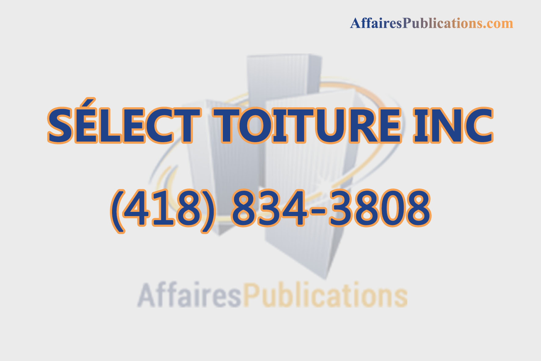 SÉLECT TOITURE INC