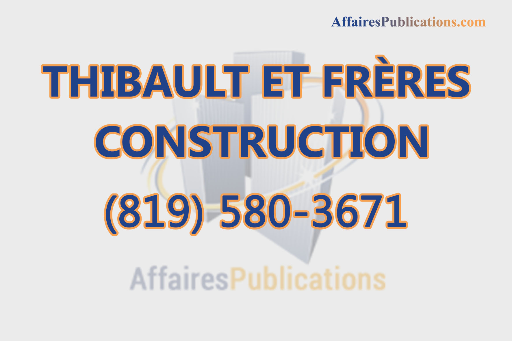 THIBAULT ET FRÈRES CONSTRUCTION