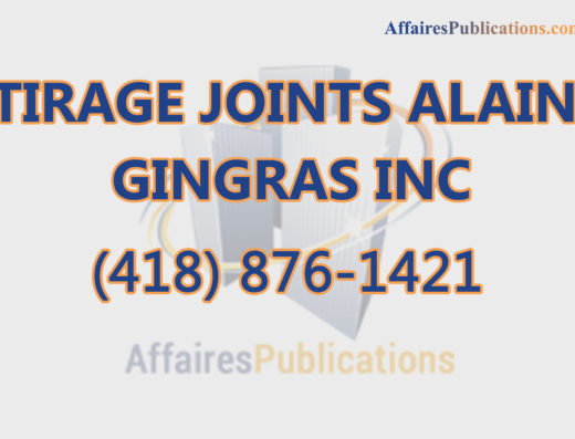 TIRAGE JOINTS ALAIN GINGRAS INC