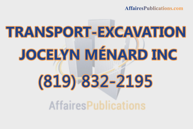 TRANSPORT-EXCAVATION JOCELYN MÉNARD INC
