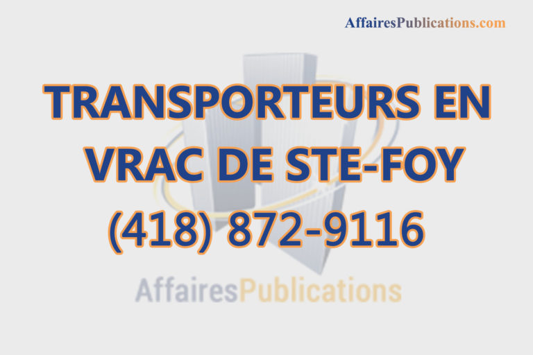 TRANSPORTEURS EN VRAC DE STE-FOY