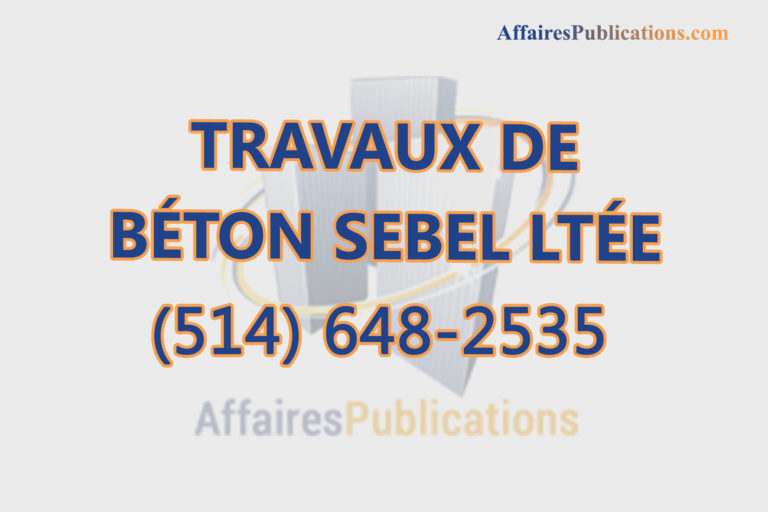 TRAVAUX DE BÉTON SEBEL LTÉE