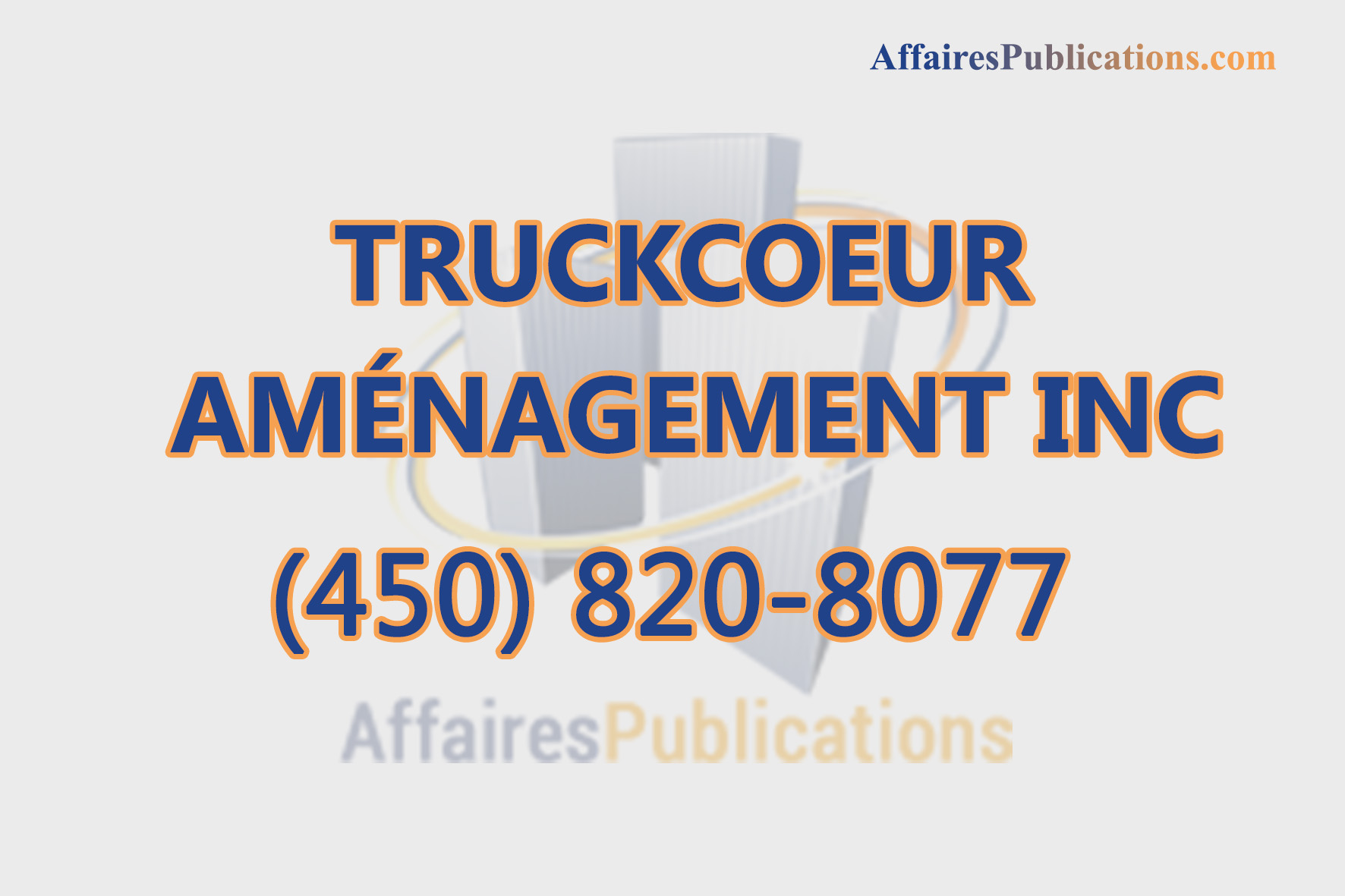 TRUCKCOEUR AMÉNAGEMENT INC