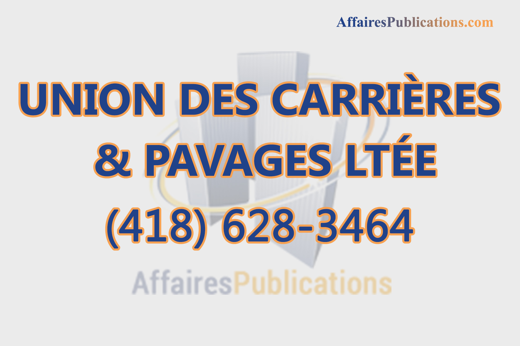 UNION DES CARRIÈRES & PAVAGES