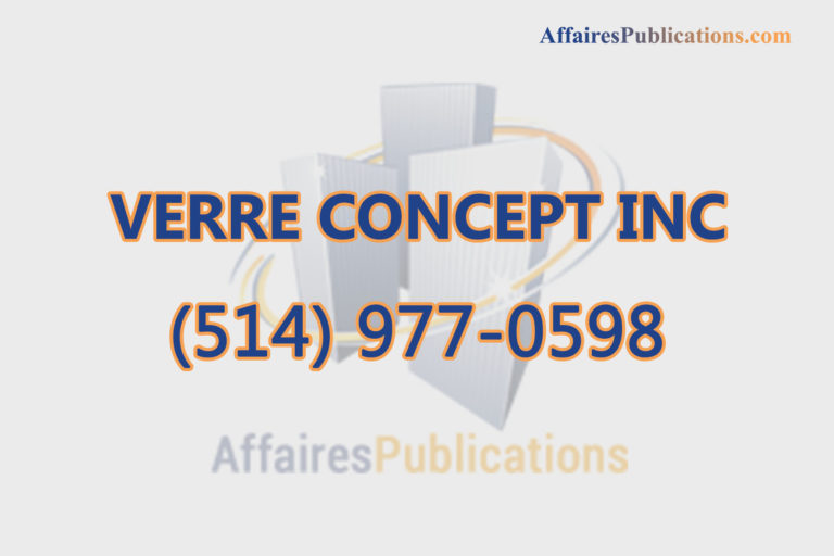 VERRE CONCEPT INC