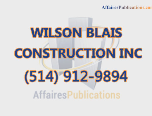 WILSON BLAIS CONSTRUCTION INC