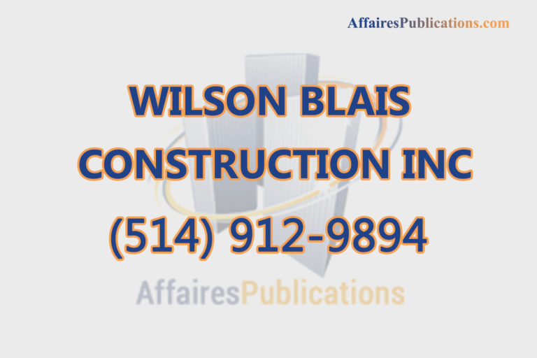 WILSON BLAIS CONSTRUCTION INC