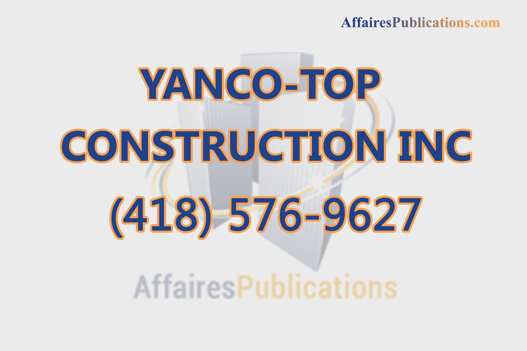 YANCO-TOP CONSTRUCTION INC
