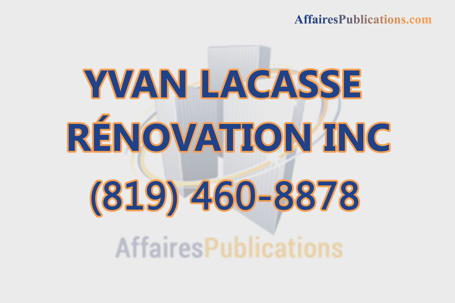 YVAN LACASSE RÉNOVATION INC