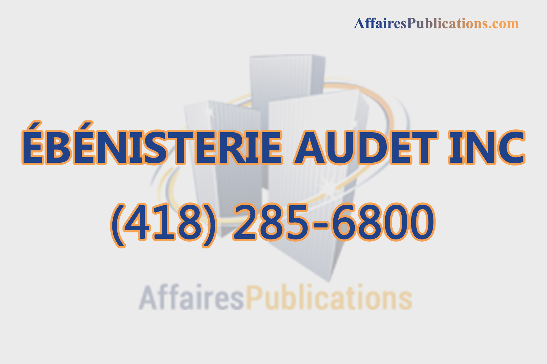 ÉBÉNISTERIE AUDET INC