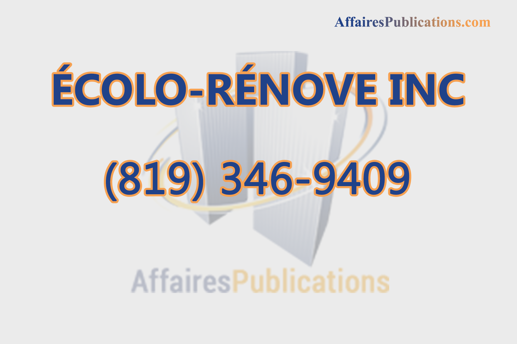 ÉCOLO-RÉNOVE INC