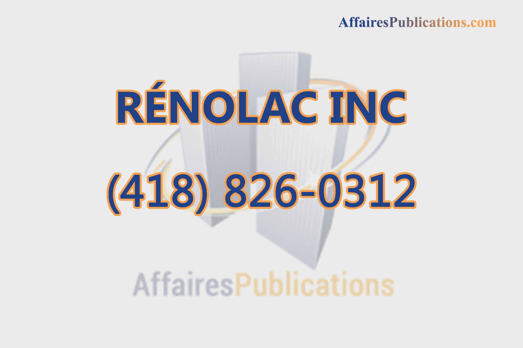 RÉNOLAC INC