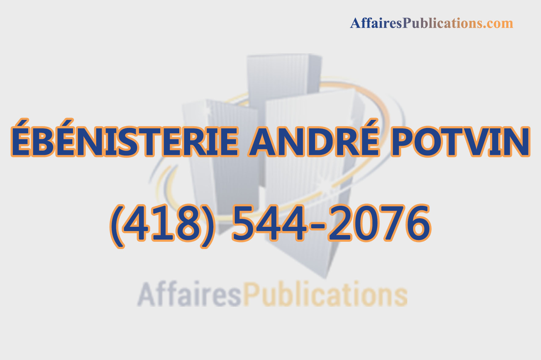 ÉBÉNISTERIE ANDRÉ POTVIN INC