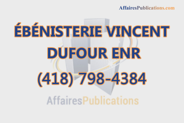 ÉBÉNISTERIE VINCENT DUFOUR ENR