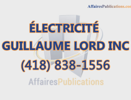 ÉLECTRICITÉ GUILLAUME LORD INC