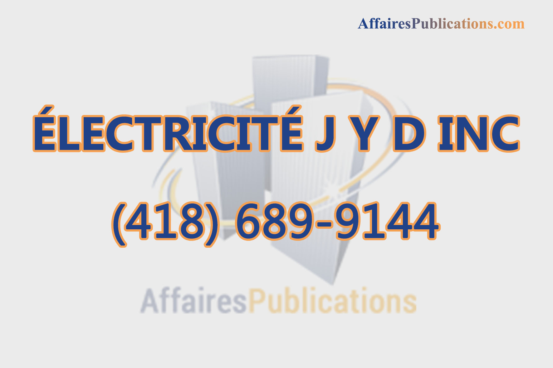 ÉLECTRICITÉ J Y D INC