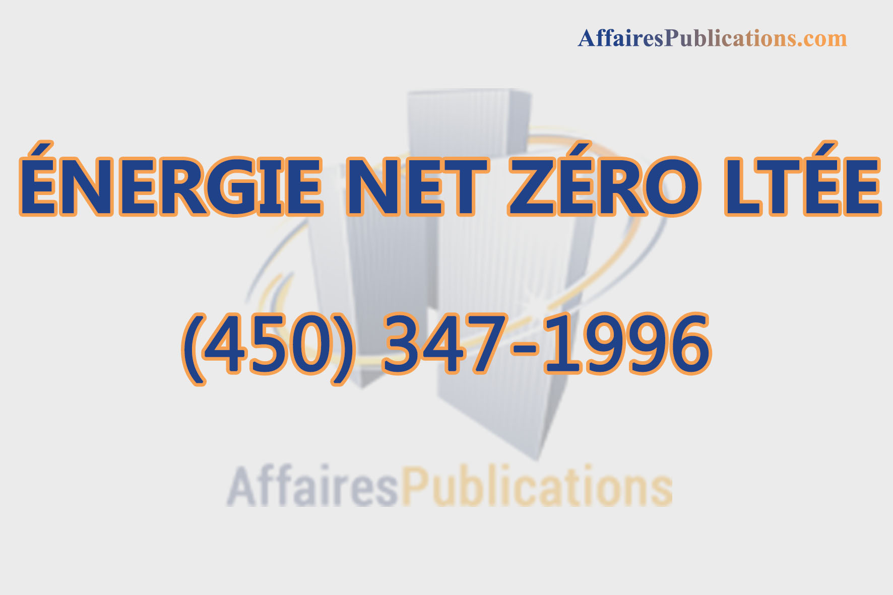 ÉNERGIE NET ZÉRO LTÉE
