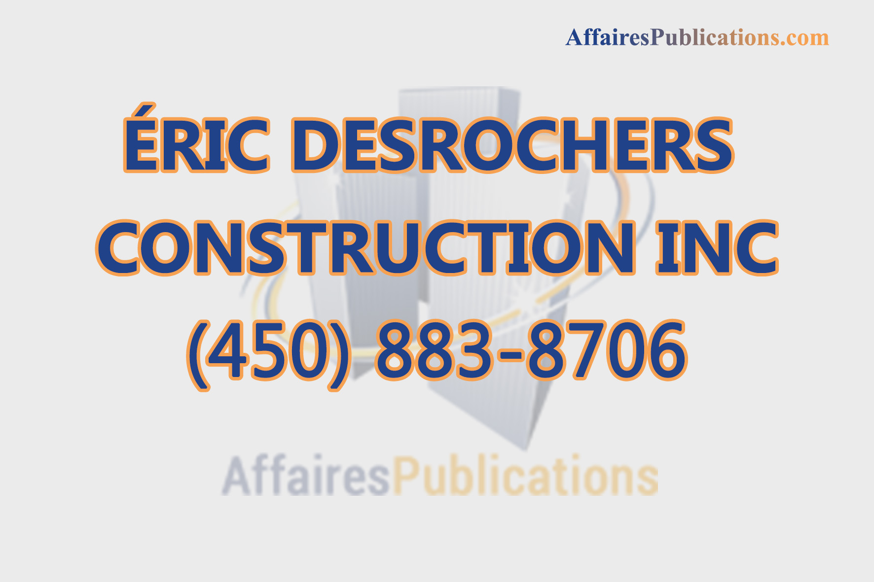 ÉRIC DESROCHERS CONSTRUCTION