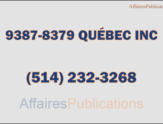 9387-8379 QUÉBEC INC