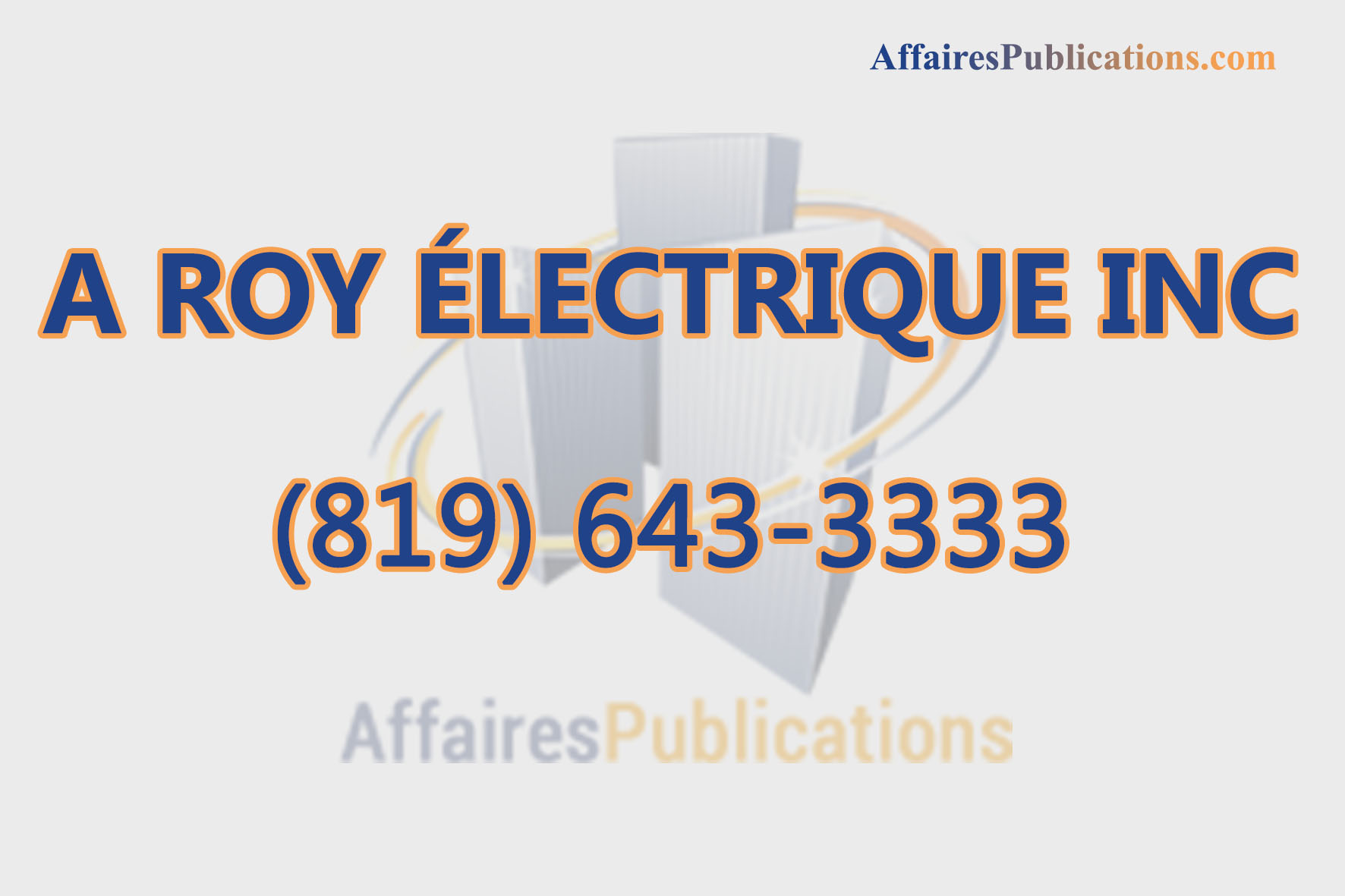 A ROY ÉLECTRIQUE INC