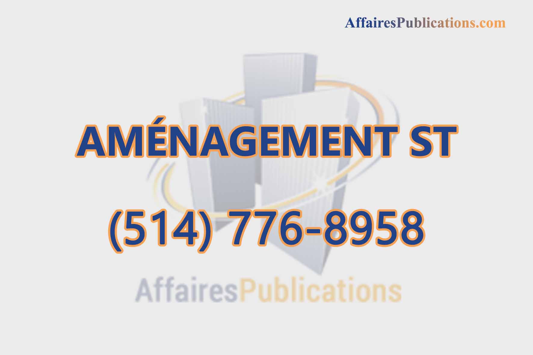 AMÉNAGEMENT ST