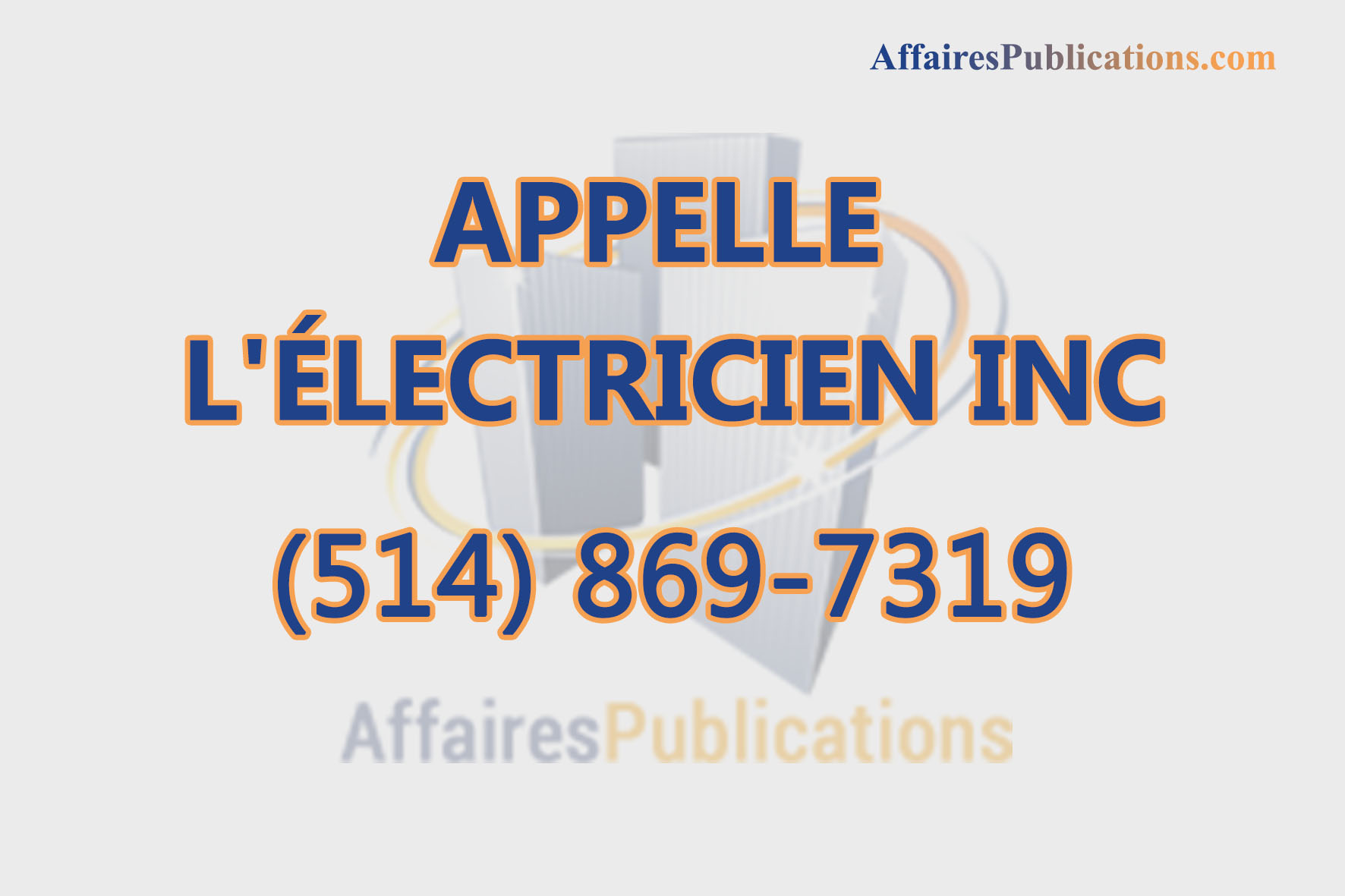 APPELLE L&rsquo;ÉLECTRICIEN INC