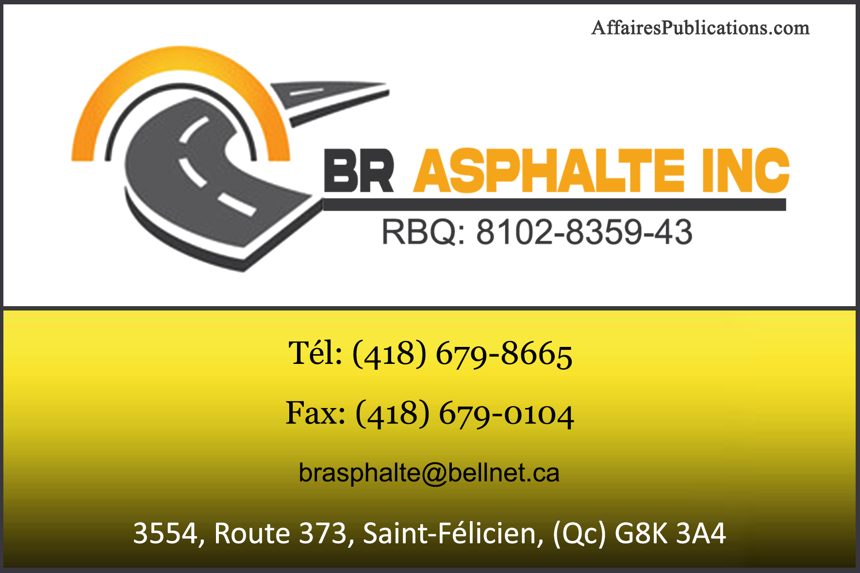 BR ASPHALTE INC