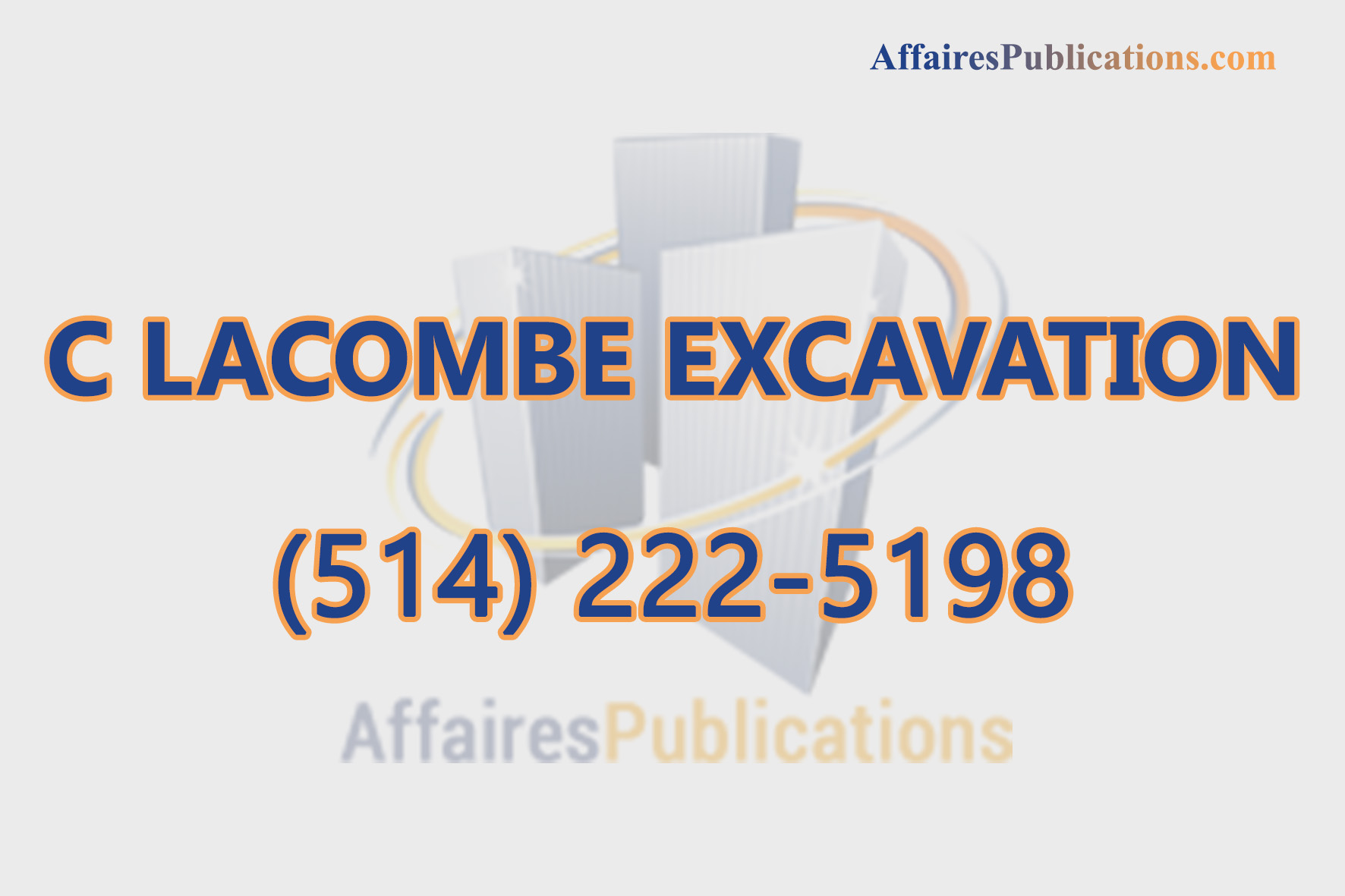 C LACOMBE EXCAVATION
